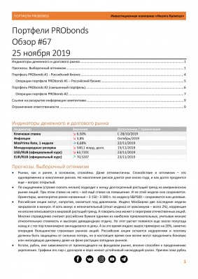 Обзор портфелей PRObonds, №67