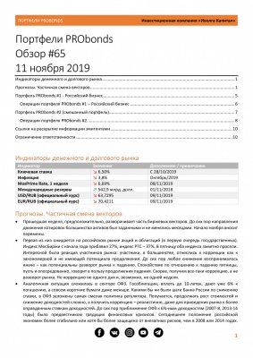 Обзор портфелей PRObonds №65